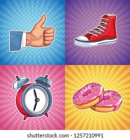 Pop art cartoons