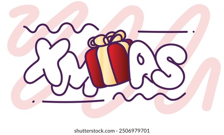 pop art christmas background design