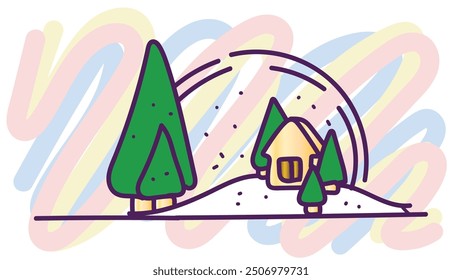 pop art christmas background design
