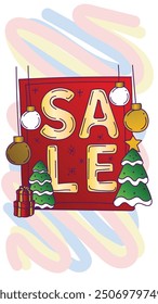 pop art christmas background design