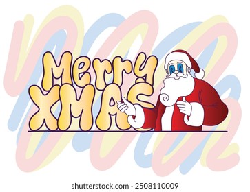 pop art christmas background design