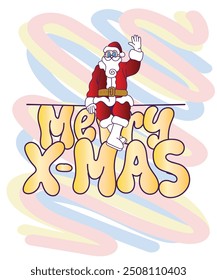 pop art christmas background design