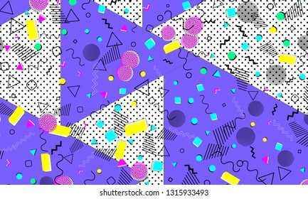 Abstract Collage Background Hand Drawn Colorful Stock Vector (Royalty ...