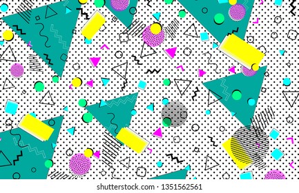 Abstract Seamless Chaotic Pattern Urban Geometric Stock Vector (Royalty ...