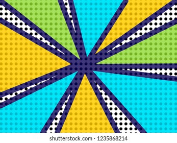 Pop art colorful background. Vector illustration.