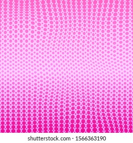Pop art colorful comics book magazine cover. Polka dots background. Cartoon funny retro pattern strip mock up. Vector halftone illustration. 90-s style. Template design for poster, card, flyer. 