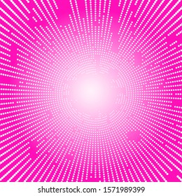 Pop art colorful comics book magazine cover. Polka dots background. Cartoon funny retro pattern strip mock up. Vector halftone illustration. 90-s style. Template design for poster, card, flyer. 
