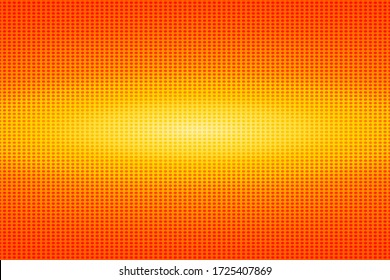 Pop art colorful comics book magazine cover. Polka dots yellow background. Cartoon funny retro pattern strip mock up. Vector halftone illustration. 90-s style. Template design for poster, card, flyer.