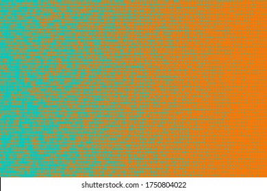 Pop art colorful comics book magazine cover. Polka dots orange and blue background. Cartoon funny retro pattern. Vector halftone illustration. Template design for poster, card, flyer. 90-s style. 