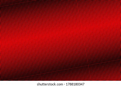 Pop art colorful comics book magazine cover. Polka dots red and black background. Cartoon funny retro pattern. Vector halftone illustration. Template design for poster, card, flyer.