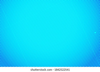 Pop art colorful comics book magazine cover. Polka dots blue background. Cartoon funny retro pattern. Vector halftone illustration. Template design for poster, card, flyer.