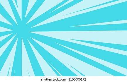Pop art comic background. Cartoon Vector Illustration on blue