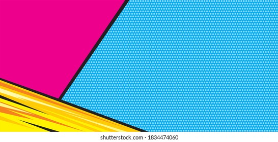 Pop art comic background. Cartoon Vector Illustration