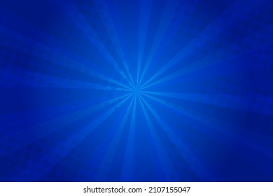 Pop-Art-Comic-Hintergrund. Cartoon-Vektorgrafik auf Blau