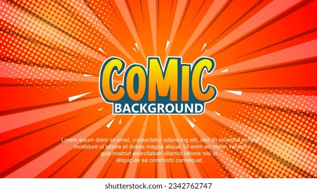 
Pop-Art-Comic-Hintergrund. Cartoon Vector Illustration eps10.