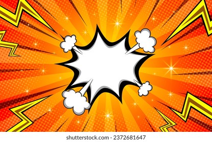 Pop art comic background Cartoon Vector Illustration