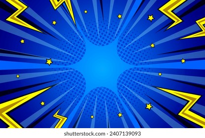 Pop art comic background. Cartoon Vector Illustration