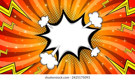 Pop art comic background. Cartoon Vector Illustration