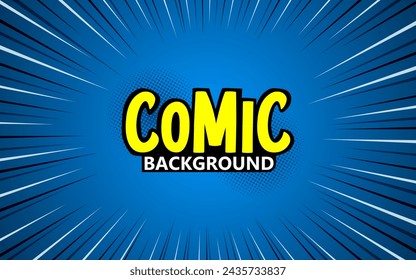 Pop art comic background. Cartoon Vector Illustration