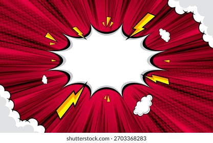 Pop art comic background. Cartoon vector illustration.