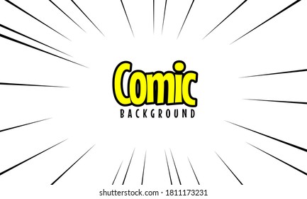 Pop art comic background with cloud and star. Cartoon Vector Illustration 