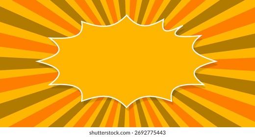 Fondo de cómic de arte Pop con nubes. Colorido Ilustración vectorial de dibujos animados.