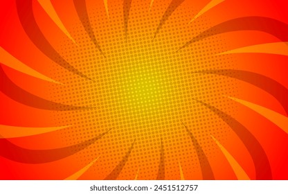 Pop de arte de fondo cómico. Ilustración vectorial de dibujos animados coloreada