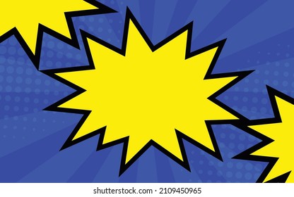 Pop art comic background, templat design lightning illustration.speed line background.sunburst background.
