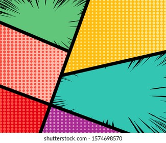 Pop art comic background. Use for poster, banner, flyer, advertising and marketing