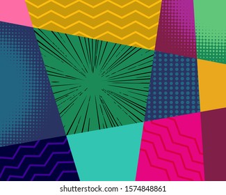 Pop art comic background. Use for poster, banner, flyer, advertising and marketing