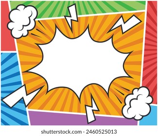 Pop art comic background vector 