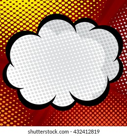pop art, comic book background, speech bubble  vector illustration