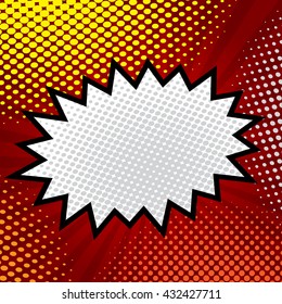 pop art, comic book, background, speech bubble vector illustration