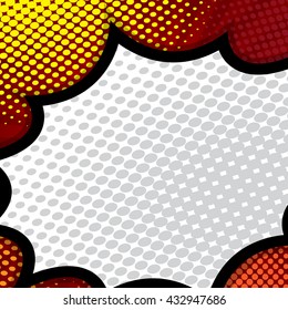 pop art, comic book background, speech bubble  vector illustration