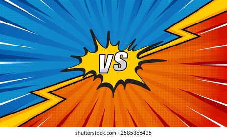 Pop art comic book cartoon magazine cover. Cute cartoon retro strip pattern. Vector halftone illustration. Vintage background for comic superhero text, speech bubble, message.