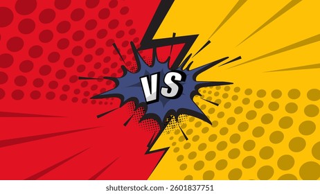 Pop art comic book cartoon magazine cover. Cute cartoon retro strip pattern. Vector halftone illustration. Vintage background for comic superhero text, speech bubble, message.
