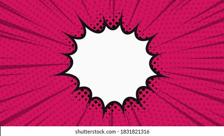 Pop art. Comic book style. Abstract explosion. Vector illustration.