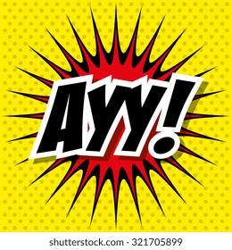 Pop art and comic bubbles colorful design, vector illustration.