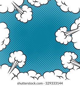 Pop art comic bubbles design, vector illustration
