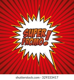 Pop art comic bubbles design, vector illustration