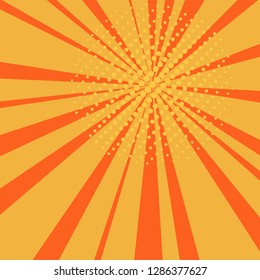 Pop art, comic cartoon background, retro. Vector