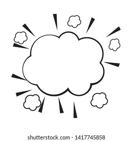 pop art comic cartoon vector illustration speech bubble with emphasis