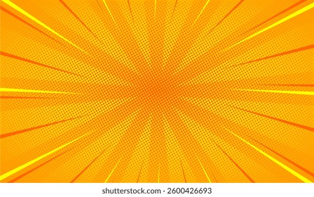 Pop art comic cartoon in yellow background. vector Eps
