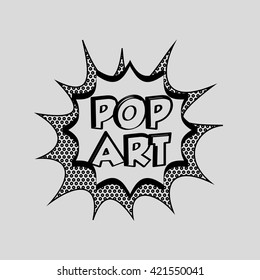 pop art comic design 