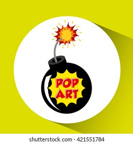 pop art comic design 
