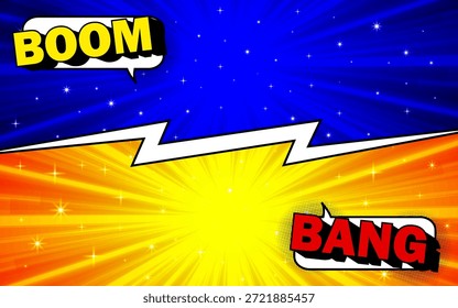 Cómic de arte Pop Lucha contra con fondo de semitono.  Diseño para cómics, carteles, Anuncios y concursos.