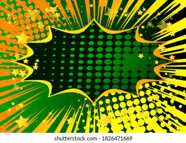 Pop art comic half tone background. Cartoon vector retro backdrop illustration.