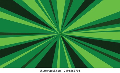 Cómic de arte Pop sobre Vector de fondo verde. Diseño Abstractas con forma de línea. Diseño de ilustración para dibujos animados, animación, Sitio web, redes sociales.