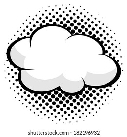 pop art comic speech bubble
