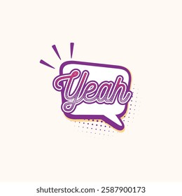 Pop Art Comic Speech Bubble Illustration for design needs, Landing Pages, Animation, Apps, Presentations, Content Creator and other Promotions